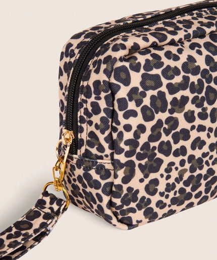 Trousse animalier con laccetto e logo con strass - Piedi Folli